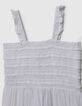 Combination pants ecru bustier smocks girl-6
