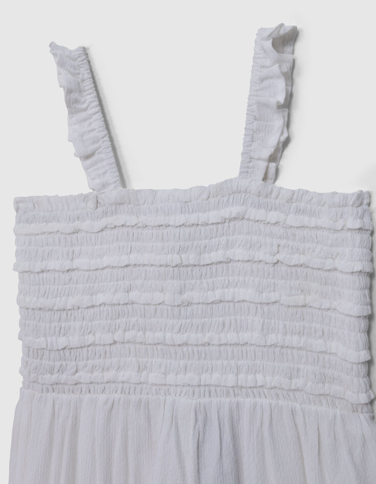 Combination pants ecru bustier smocks girl-6