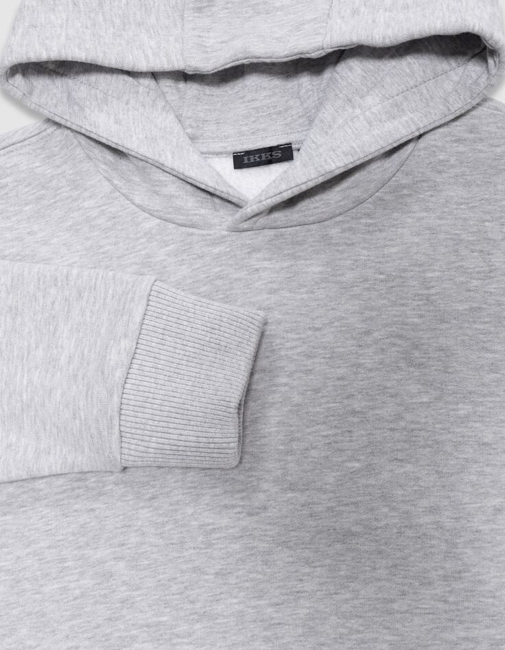 Boys&rsquo; grey hoodie with XL image on back-4
