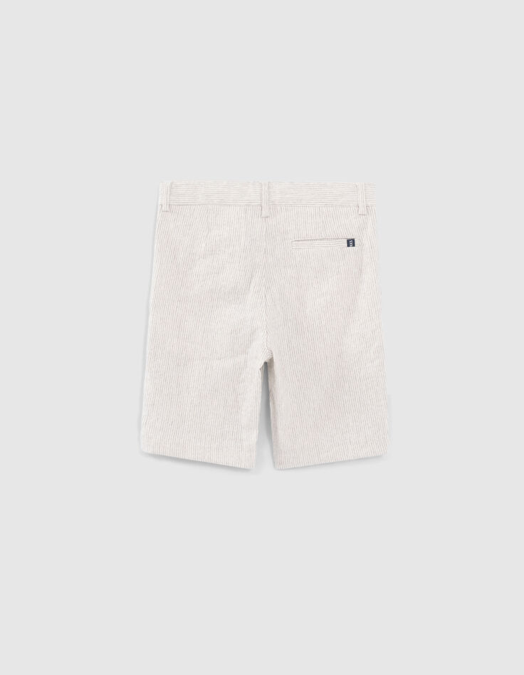 Bermudas traje beige rayas ni&ntilde;o-2