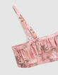 Roze bikini surf-rock print meisjes-2