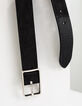 Ceinture noire en cuir nubuck Homme-3