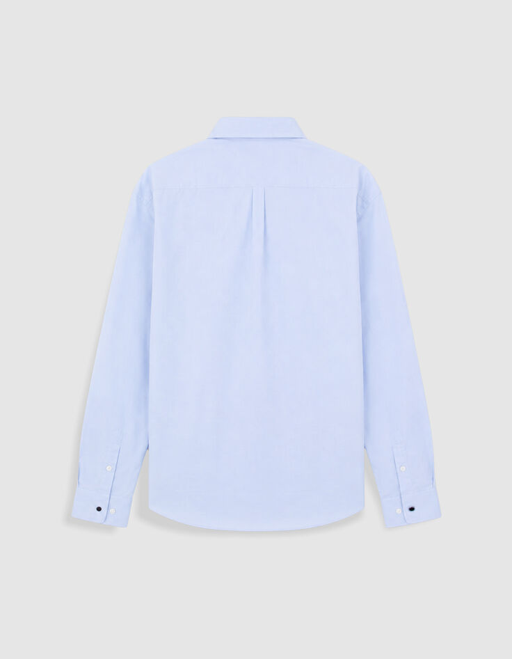 Chemise regular bleu ciel poche plaqu&eacute;e Homme-3