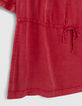 Robe courte rouge délavé Lenzing™ Lycocell™ Femme-10