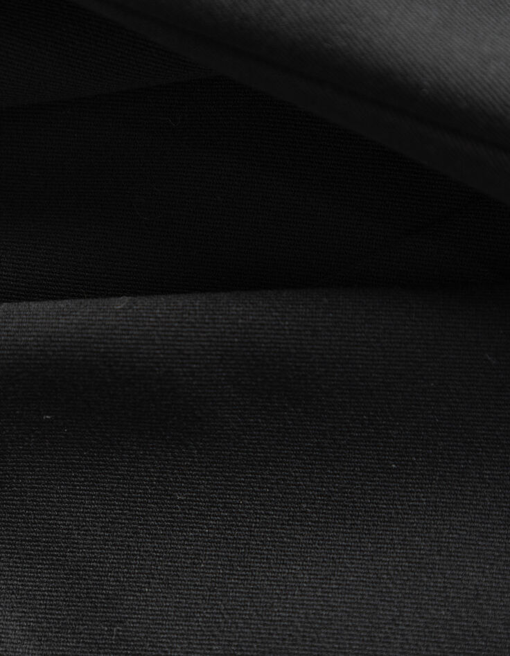 Schwarzes Damenkurzkleid vorne geknöpft-6