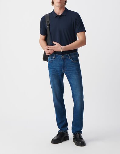 Indigoblaue SLIM-Herrenjeans - IKKS