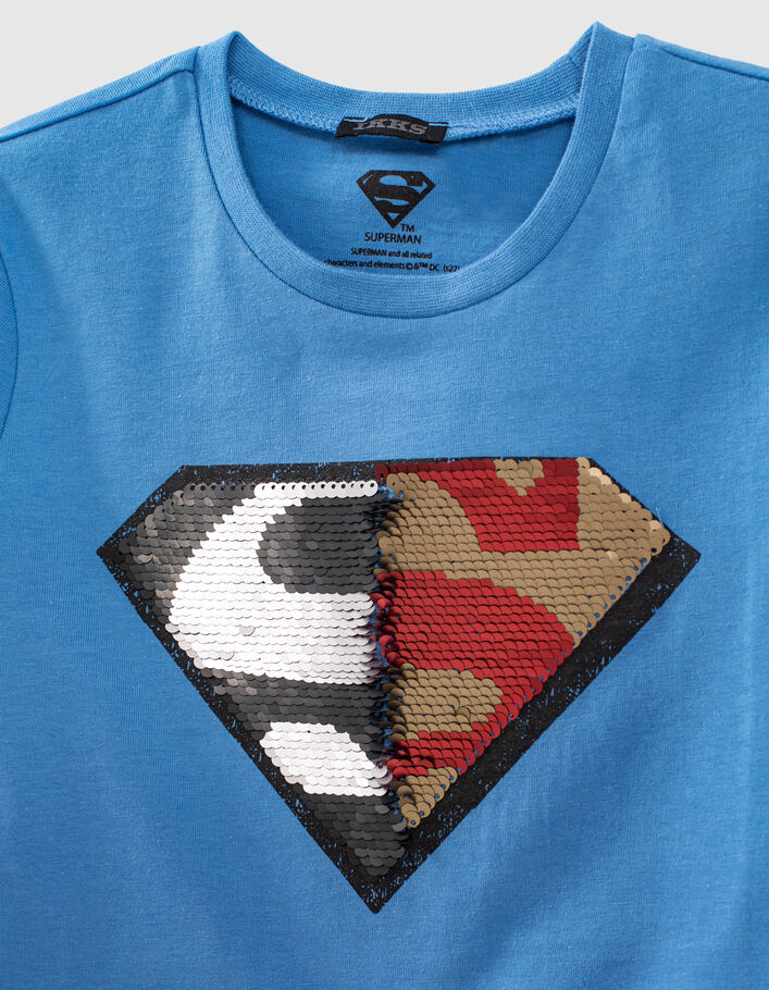 Camiseta azul medio cápsula IKKS - SUPERMAN niño - IKKS
