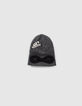 Gorro gris punto máscara recortada niño-5