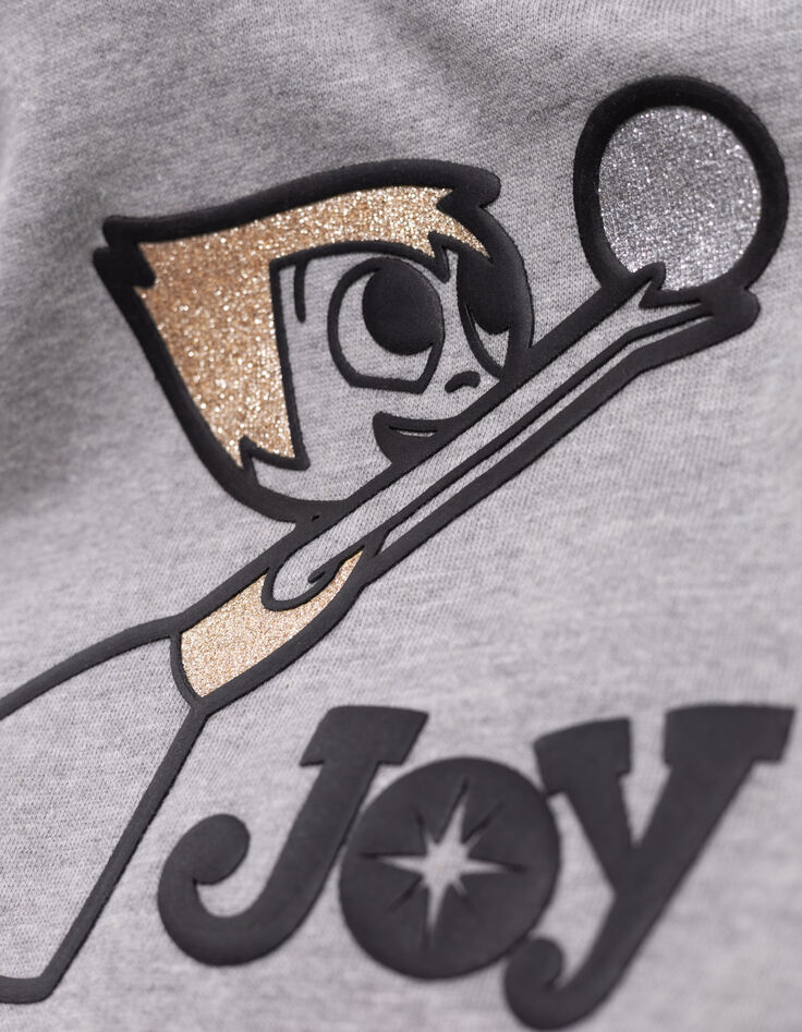 Sweat grau Bio-Baumwolle Visuel Joie VICE-VERSA girl-6 Sweat grau Bio-Baumwolle Visuel Joie VICE-VERSA girl-6