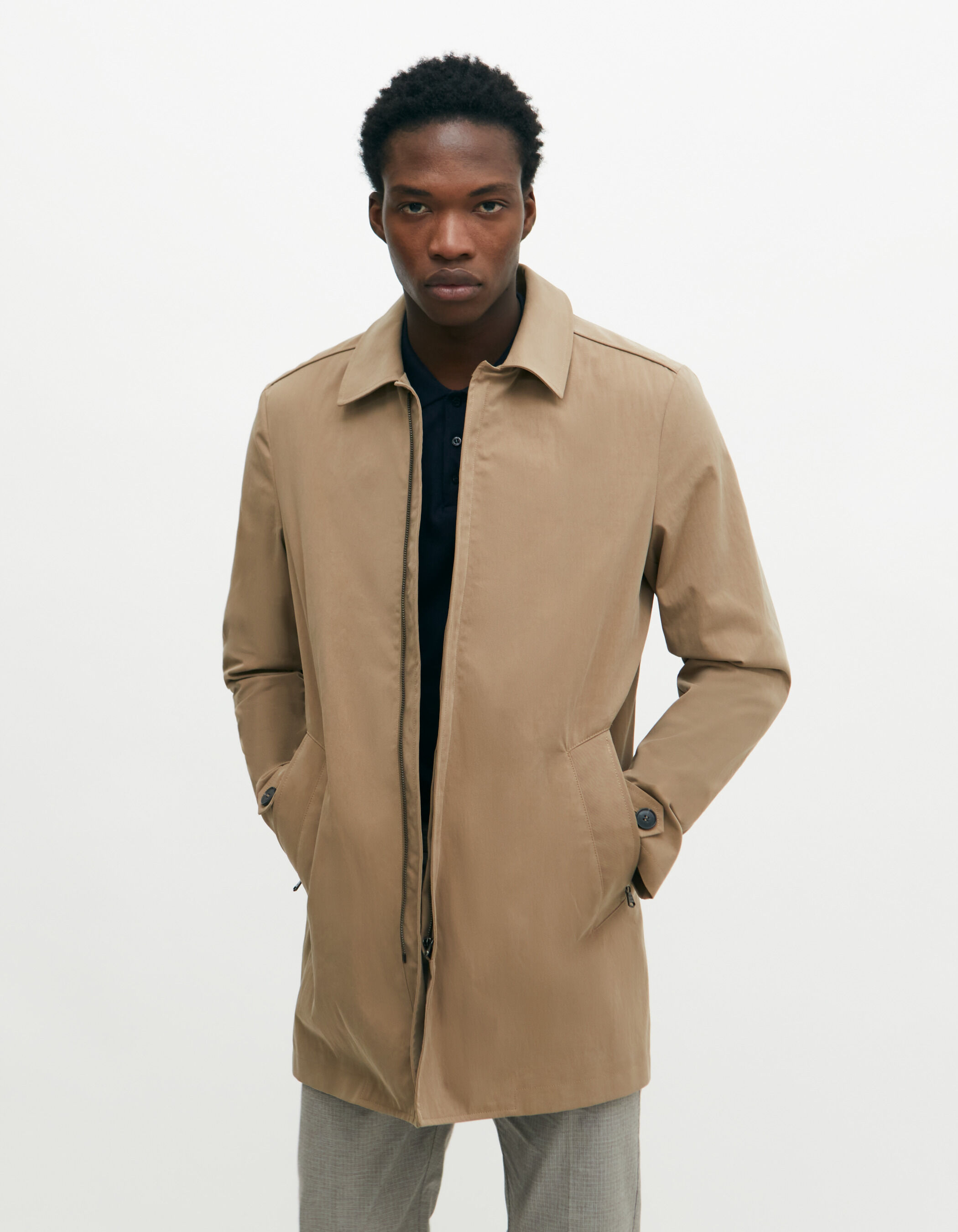 Coat hot sale beige men