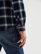 Chemise REGULAR duck blue à carreaux Homme-5