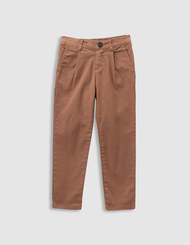 Blauwe loose chinobroek jongens-1 Blauwe loose chinobroek jongens-1
