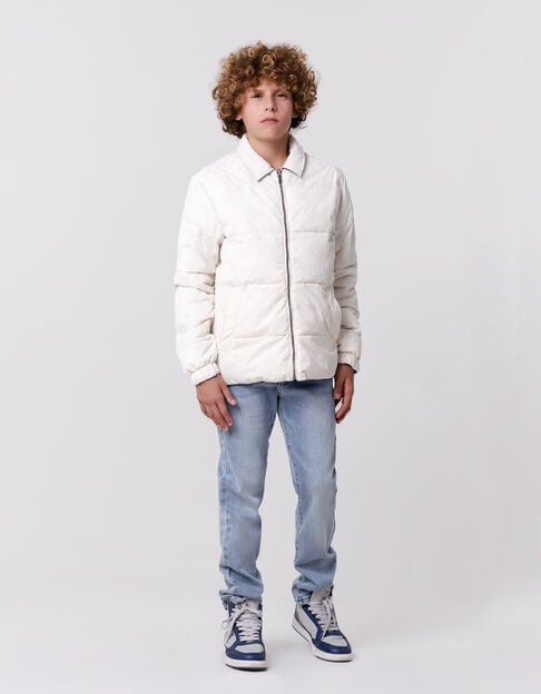 Plumas reversible azul crudo niño - IKKS