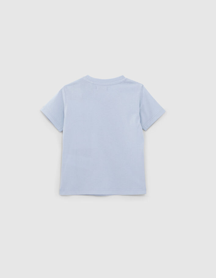 Blauw T-shirt met tekst babyjongens - IKKS