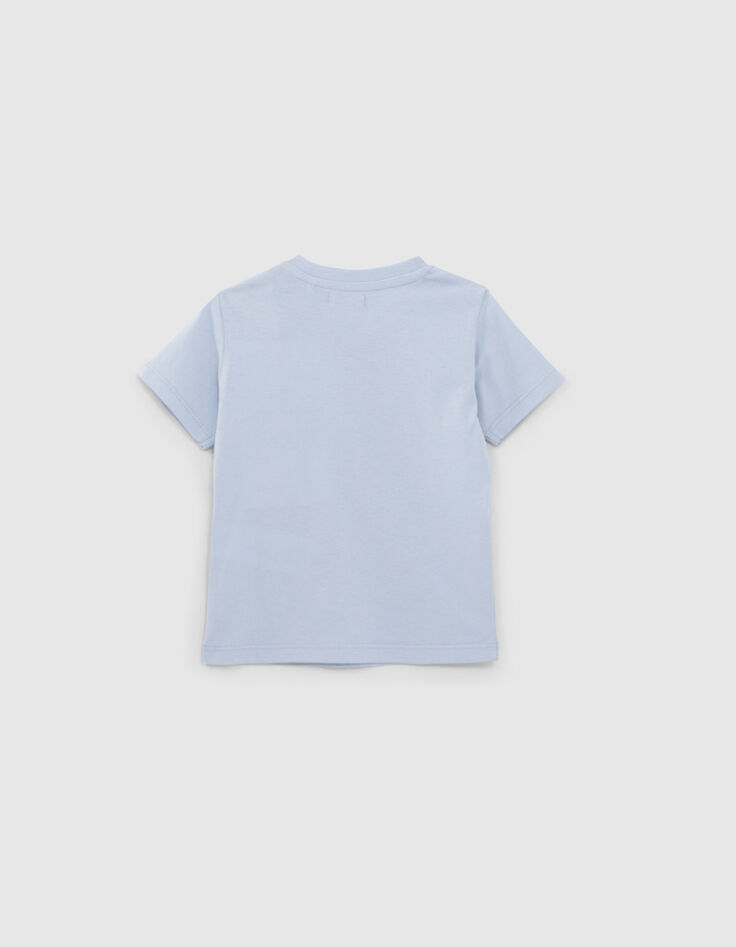 Baby boys' blue slogan T-shirt-3