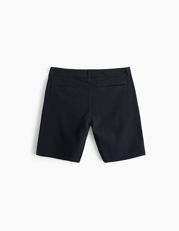 Men’s navy sweatshirt fabric sport chino Bermudas -4
