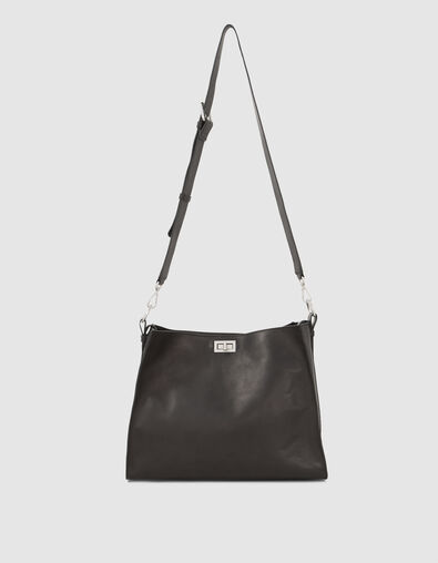 Sac The Worker noir cuir Femme - IKKS