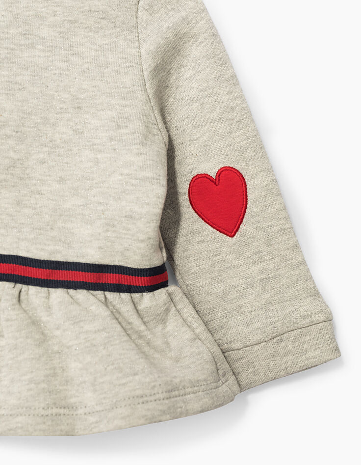 Sudadera gris bebé niña-4