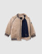 Boys’ beige corduroy varsity-style jacket-5