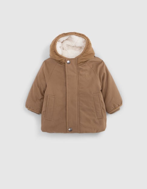 Baby boy camel two-ply lined parka - IKKS