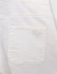 Girls' off-white upcycled denim dungarees-6