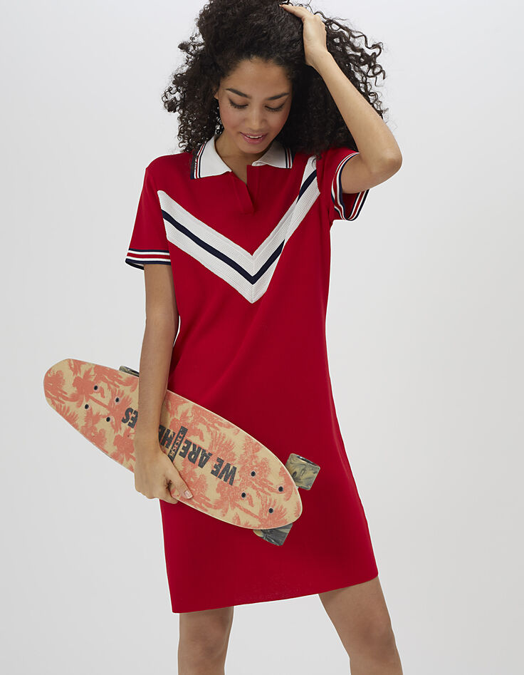 Sportliches Kleid in Rot I.Code-1
