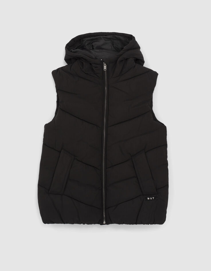 Girls&rsquo; black bodywarmer-1
