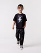 Zwarte BATTLE broek elastische taille jongens-1