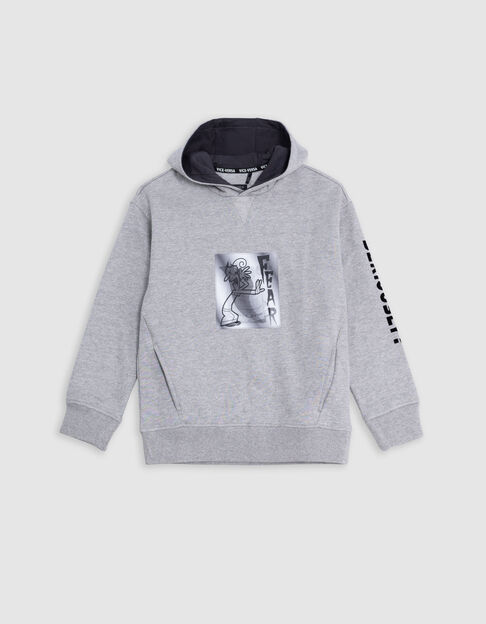 VICE-VERSA boy's visual grey lenticular sweatshirt - IKKS