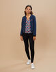 I.Code navy and graphic heart reversible baseball jacket-6