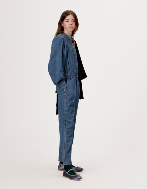 Mono pantalón vaquero azul niña - IKKS