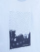 T-shirt bleu coton bio flocage ondes marines garçon-5