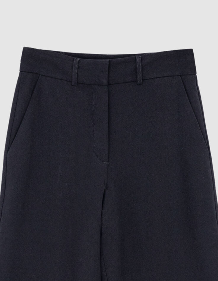 Pantalón recto de traje negro para Mujer-4