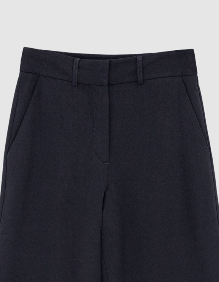 Gerade schwarze Anzughose für Damen-4 Gerade schwarze Anzughose für Damen-4