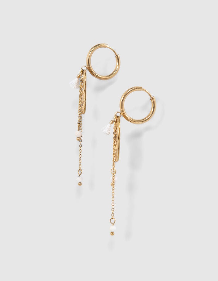 Women’s dangly earrings with tassels - IKKS