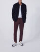 Men’s burgundy SLIM chinos-2