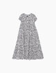 Vestido blanco roto estampado acuarela niña-1