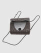 Sac à main argenté brodé perles fille-6