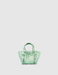 THE GREEN NANO 1440 women’s Leather Story tote bag-1