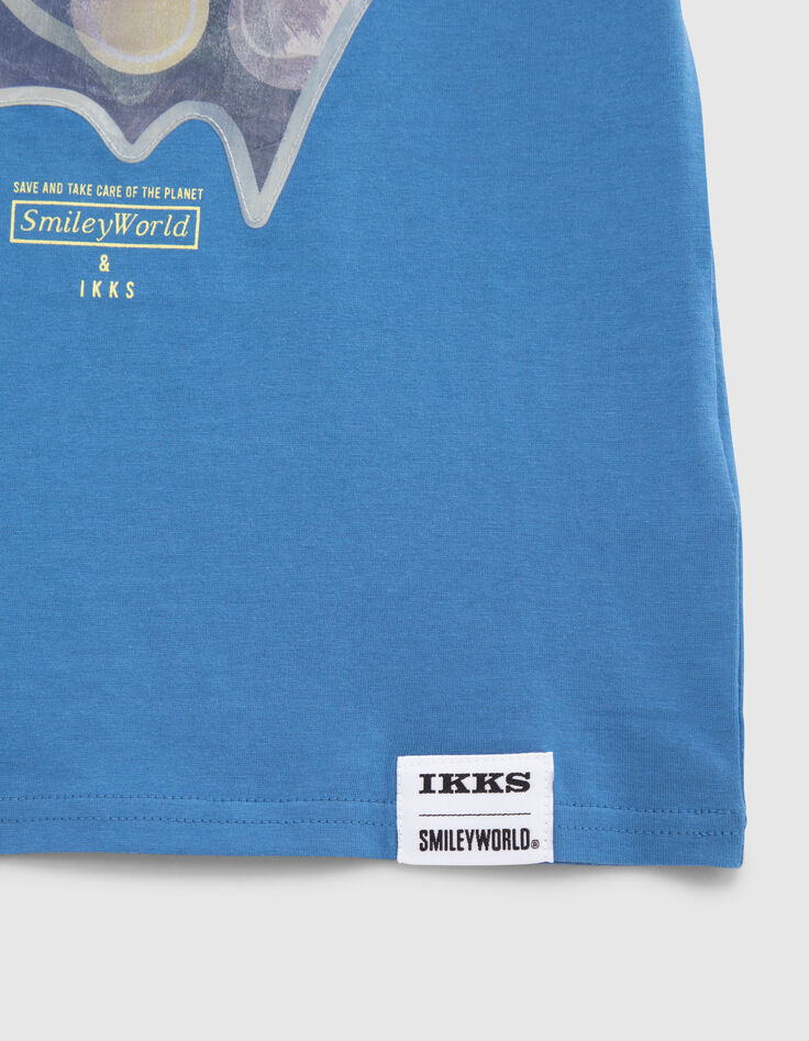 Boys’ blue T-shirt with lenticular SMILEYWORLD image-6