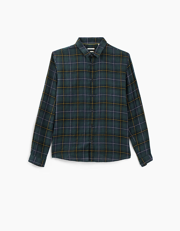 Men’s REGULAR navy check shirt-7