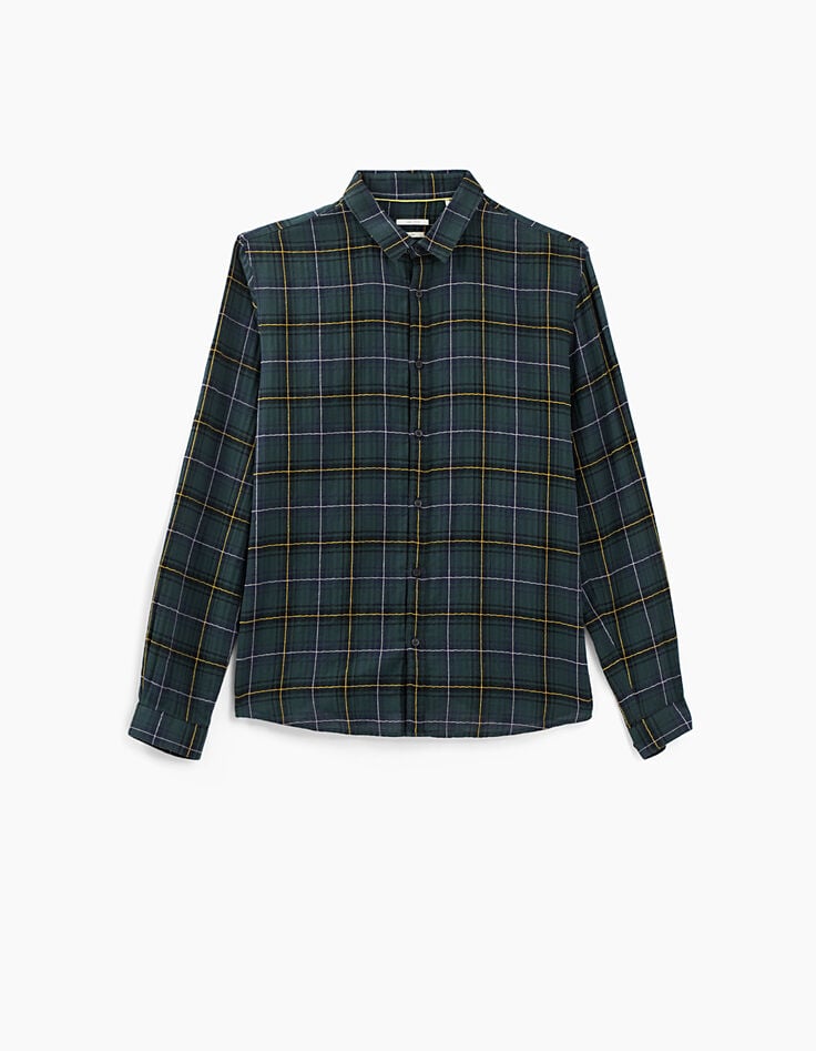Men’s REGULAR navy check shirt-7 Men’s REGULAR navy check shirt-7