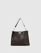 Sac The Worker noir cuir Femme-4