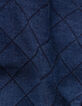 Cardigan sans manches bleu marine denim matelassé fille-7