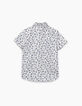Camisa blanco roto con estampado piñas niño-5