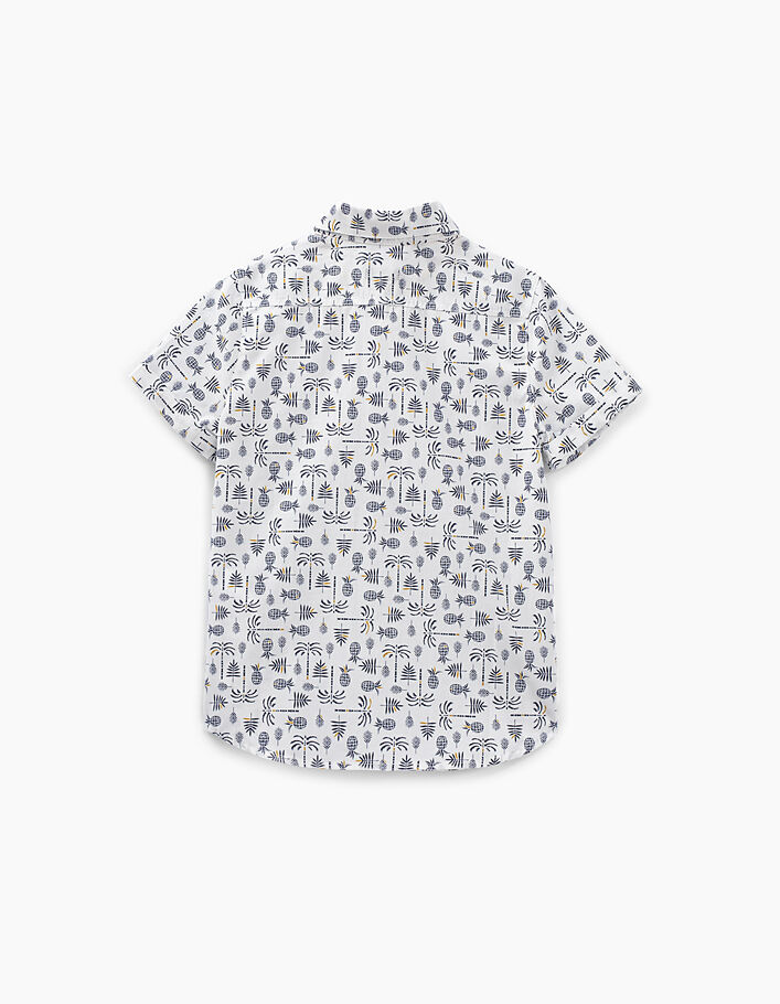 Boys’ off-white pineapple print shirt - IKKS