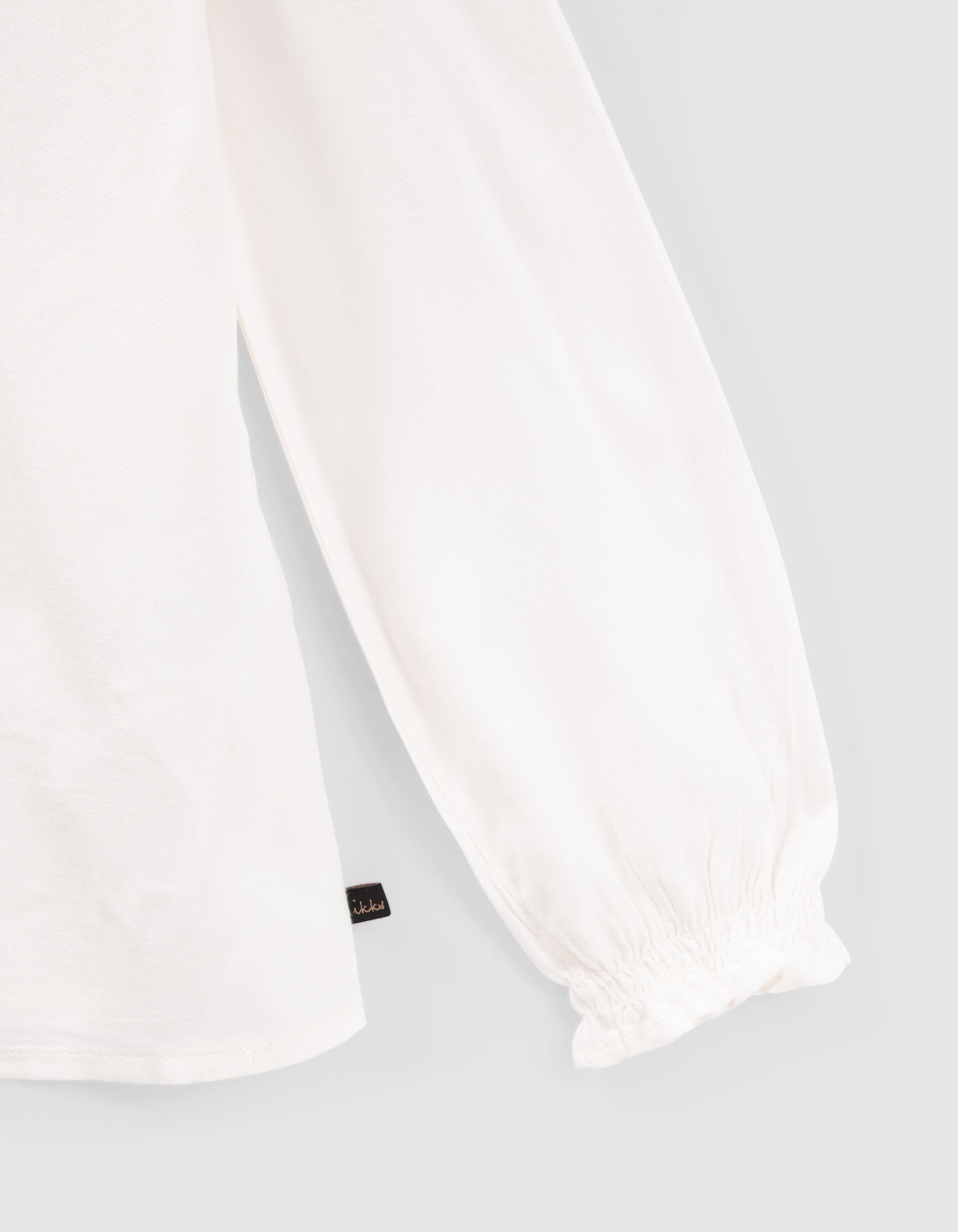 Chemise blanche LENZING ECOVERO col clout fille