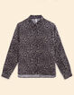 Chemise manches longues noire imprim&eacute; cachemire I.Code-6