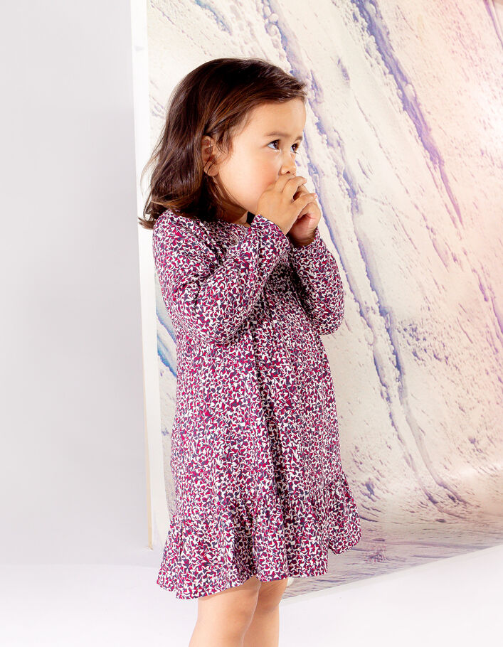 Robe 2-en-1 imprimé étoiles avec sweat bébé fille