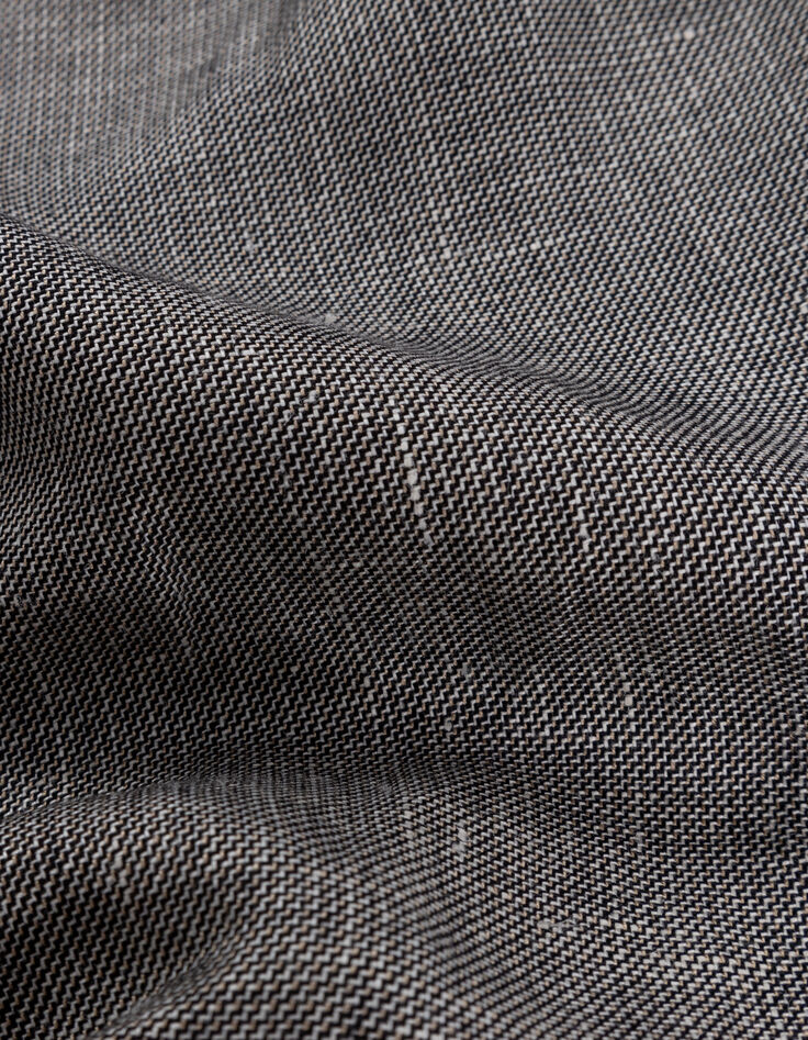 Men&rsquo;s black semi-plain chinos-7